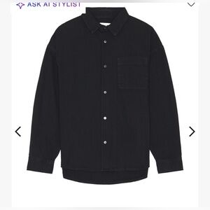 Frame Relaxed Denim Shirt - Navy